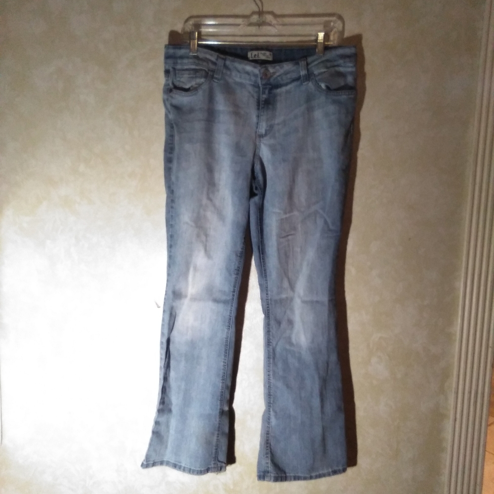 Jeans, l.e.i, Petite 15, Faded Blue